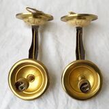 Pair of bronze wall lights