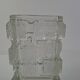 1969 Brickwork Pressed Glass Vase by Jiří Zejmon for Rudolfova Huť, Czechos