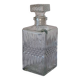 Vintage Diamond Cut Glass Decanter – Retro Elegance