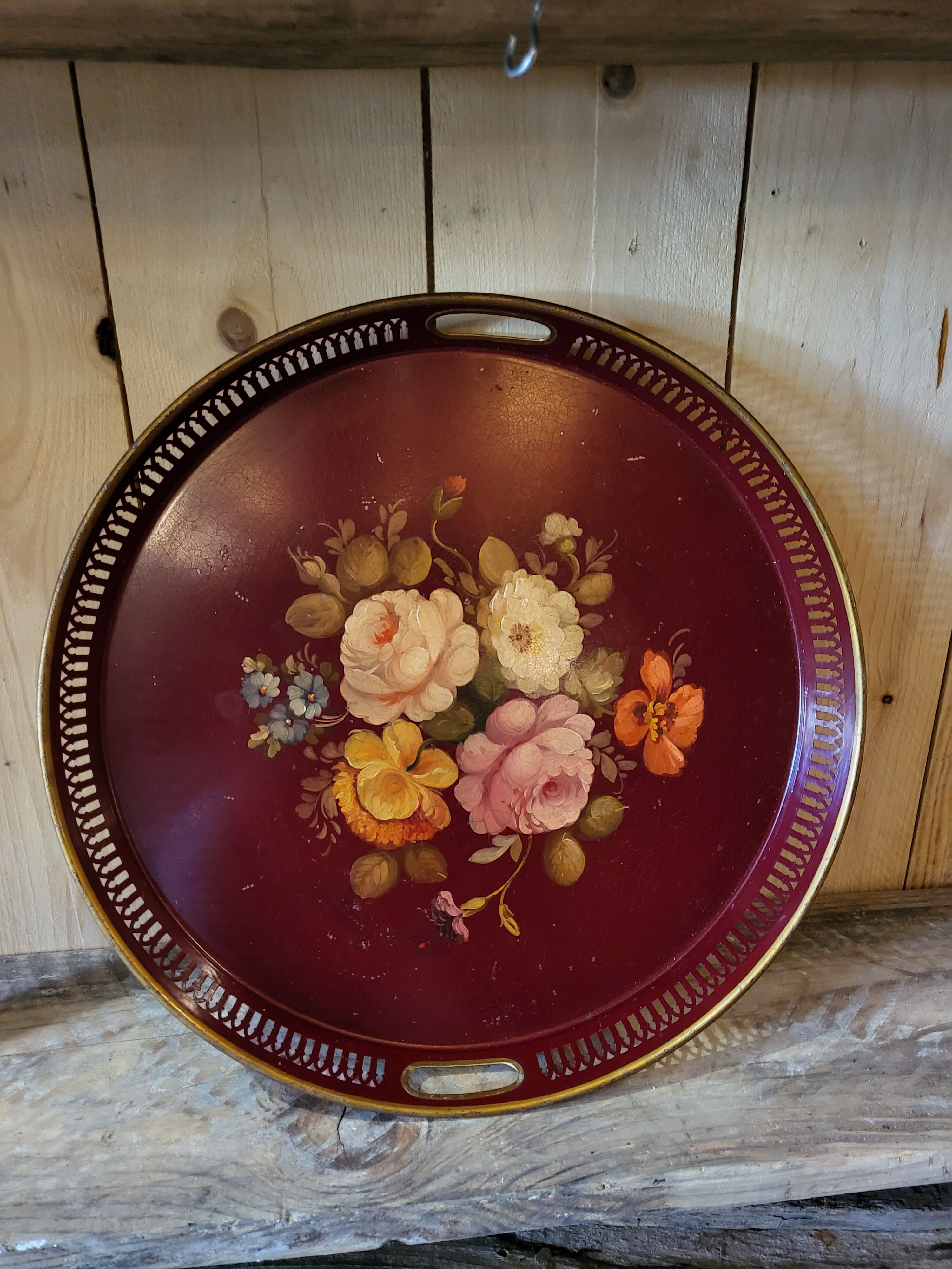 Old painted sheet metal top