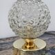 Vintage bubble globe lamp electrified to new
