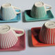 4 anciennes tasses à café LBVYR