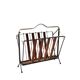 Teak and metal magazine rack 1960