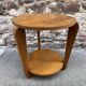 Art Deco pedestal table, 1940s design, in oak