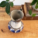 Vintage Ceramic Pitcher Vase, Handmade West German Pottery From The 1970s