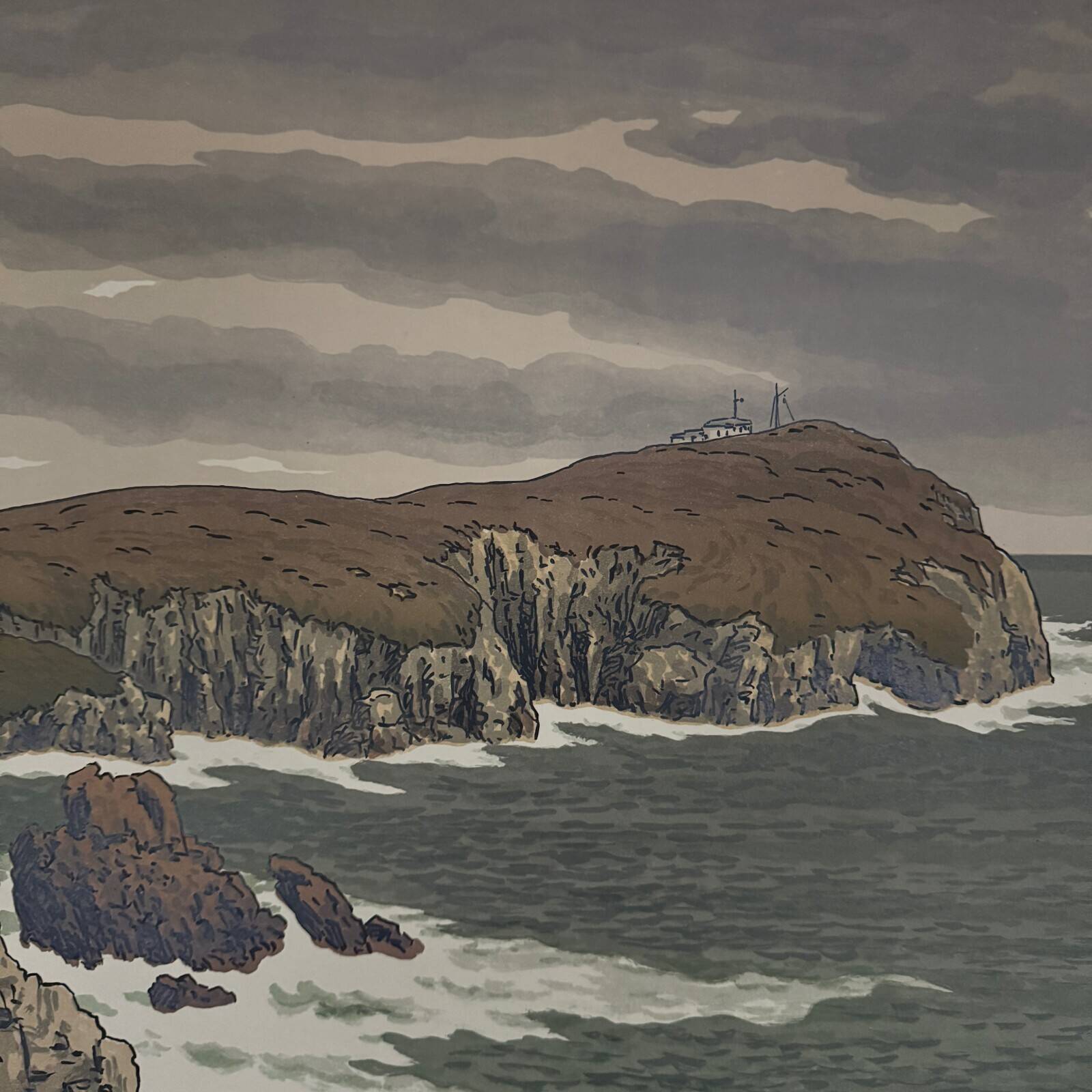 Lithographie par Henri Rivière Les Aspects de la Nature - Le Cap