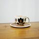 Vintage cup and saucer published by Boch La Louvière