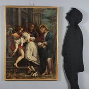 Ancient painting "Ecstasy of Saint Catherine of Siena" 17th century