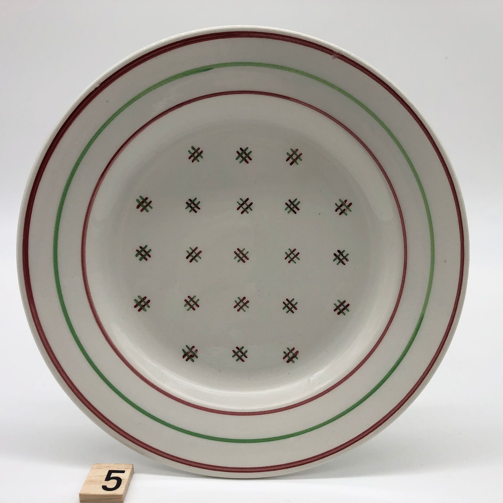 6 Dessert plates "K.G Lunévilles"