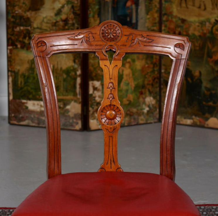 Set of four chairs of Victorian