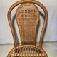 Vintage rattan chair with cane back - Bohemian style