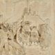 Bas-Relief Painting in Petrified Limestone, signed CF.Becker – Late 19th century