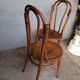Paire 2 chaises bistrot bois courbé vintage