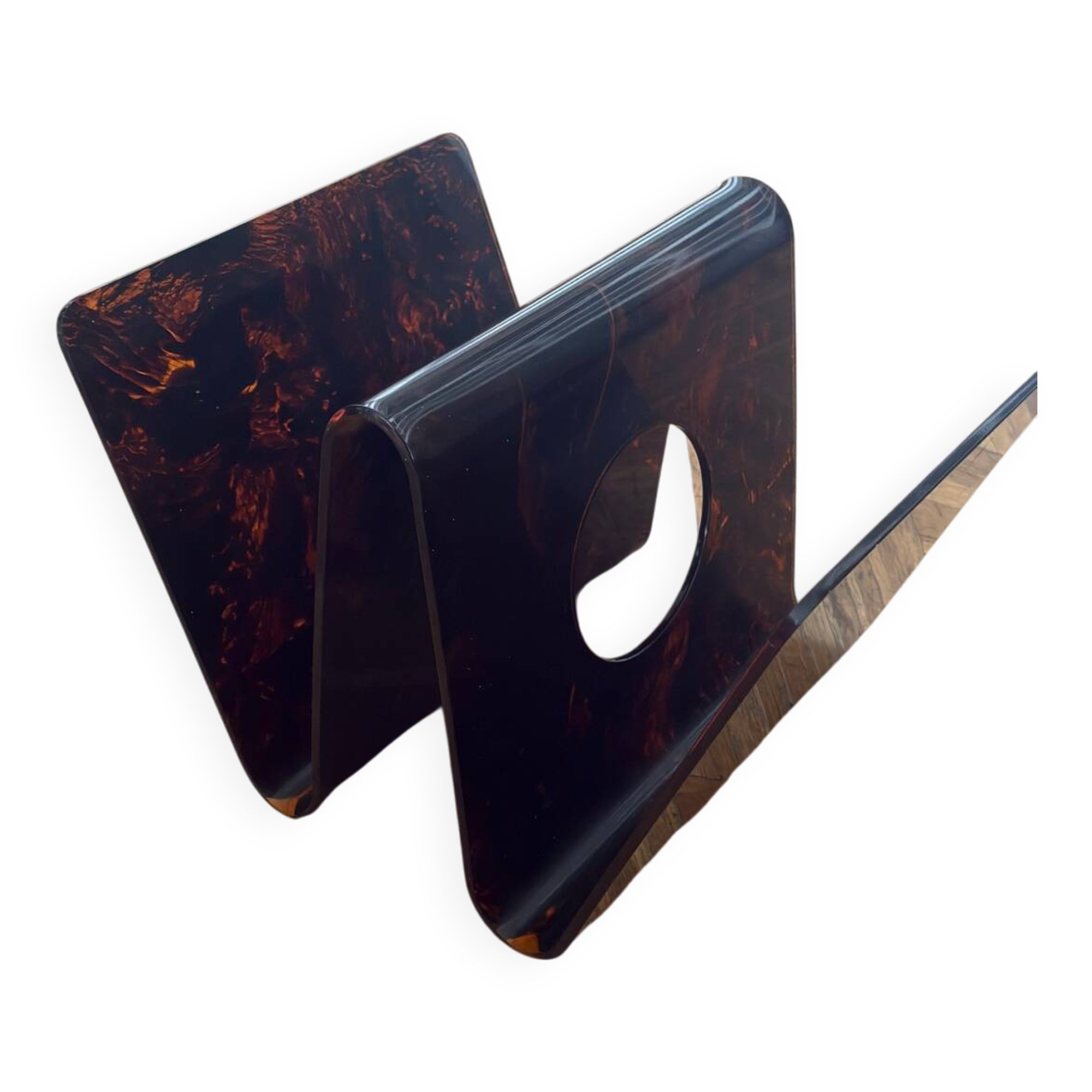 Plexiglass magazine rack