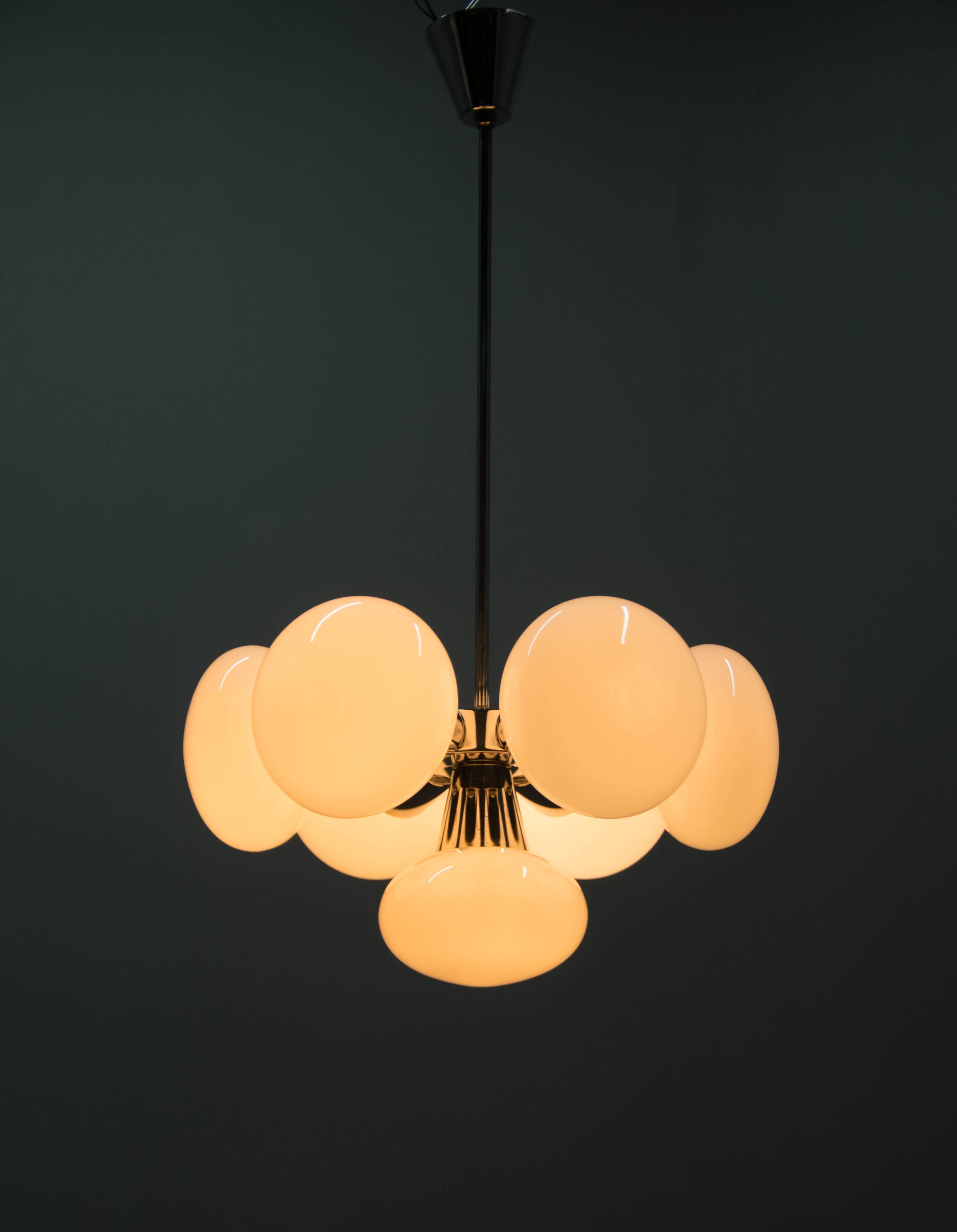 Space Age Chandelier Sputnik by Kamenicky Senov, 1970s