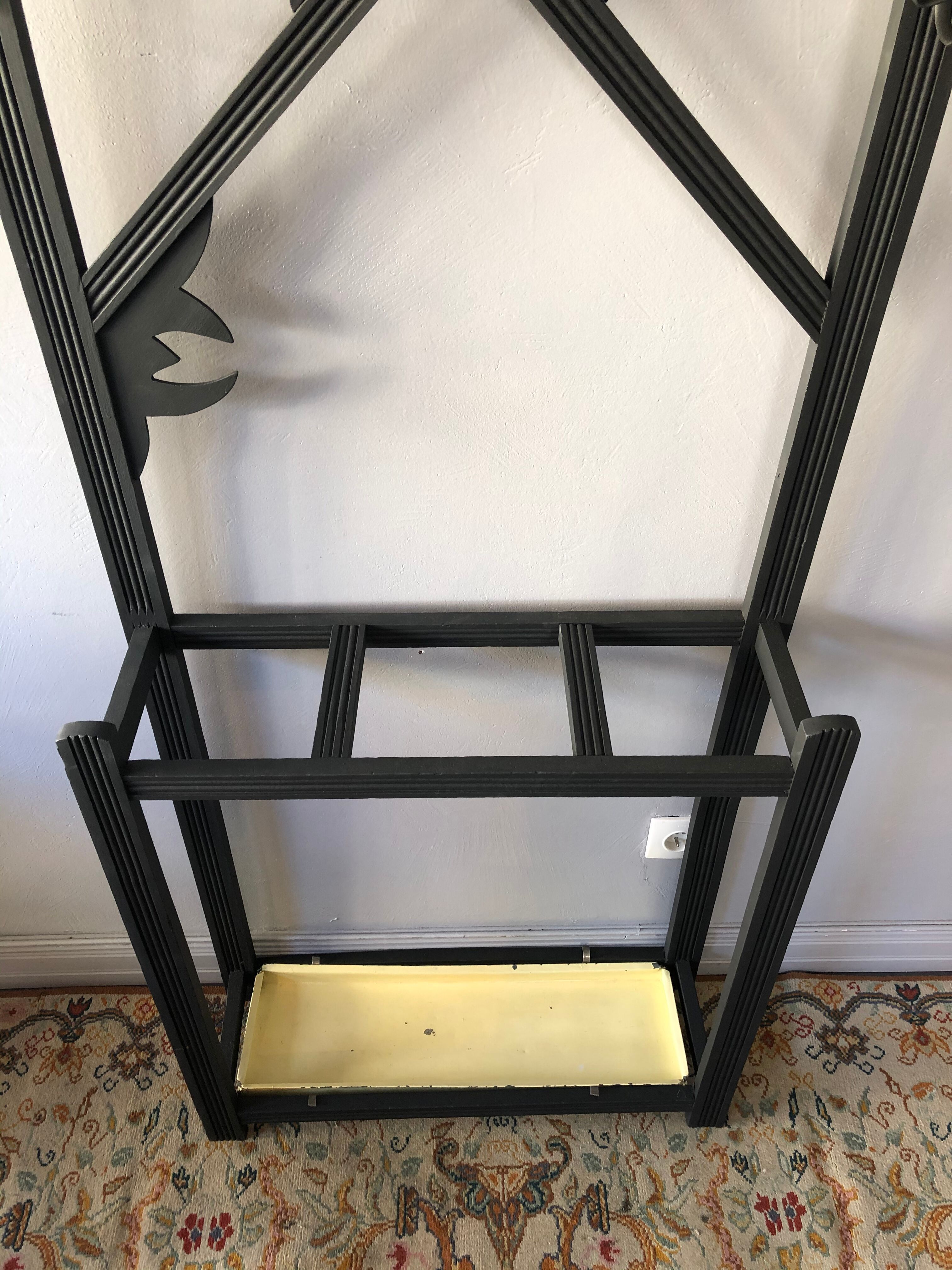 Art Deco coat rack
