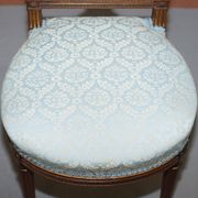 Pair of Carved Golden Wood Accent Chairs