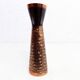 Vase vintage en cuivre et teck
