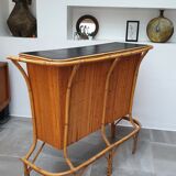 Rattan bar tiki bar from the 60s