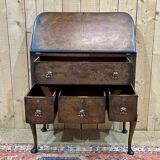 1930s English walnut back desk
