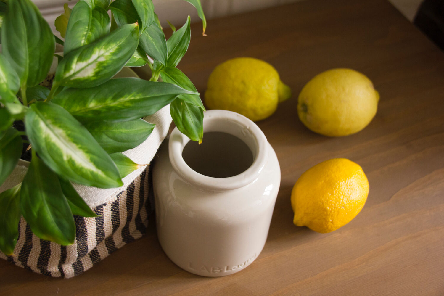 Mustard pot in stoneware LAB Lagny