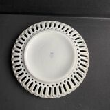 Openwork porcelain bowl with hand decoration – Von Schierholz manufactory in Plaue