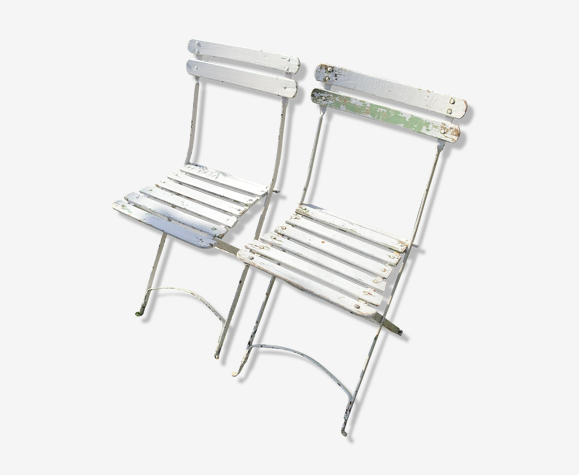 Pair of old garden chairs
