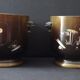Pair of decorative pots inlays Japan signed early 20th century