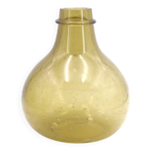 Dame Jeanne en verre bullé vert de Biot, années 50