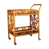 Rattan serving table 1970
