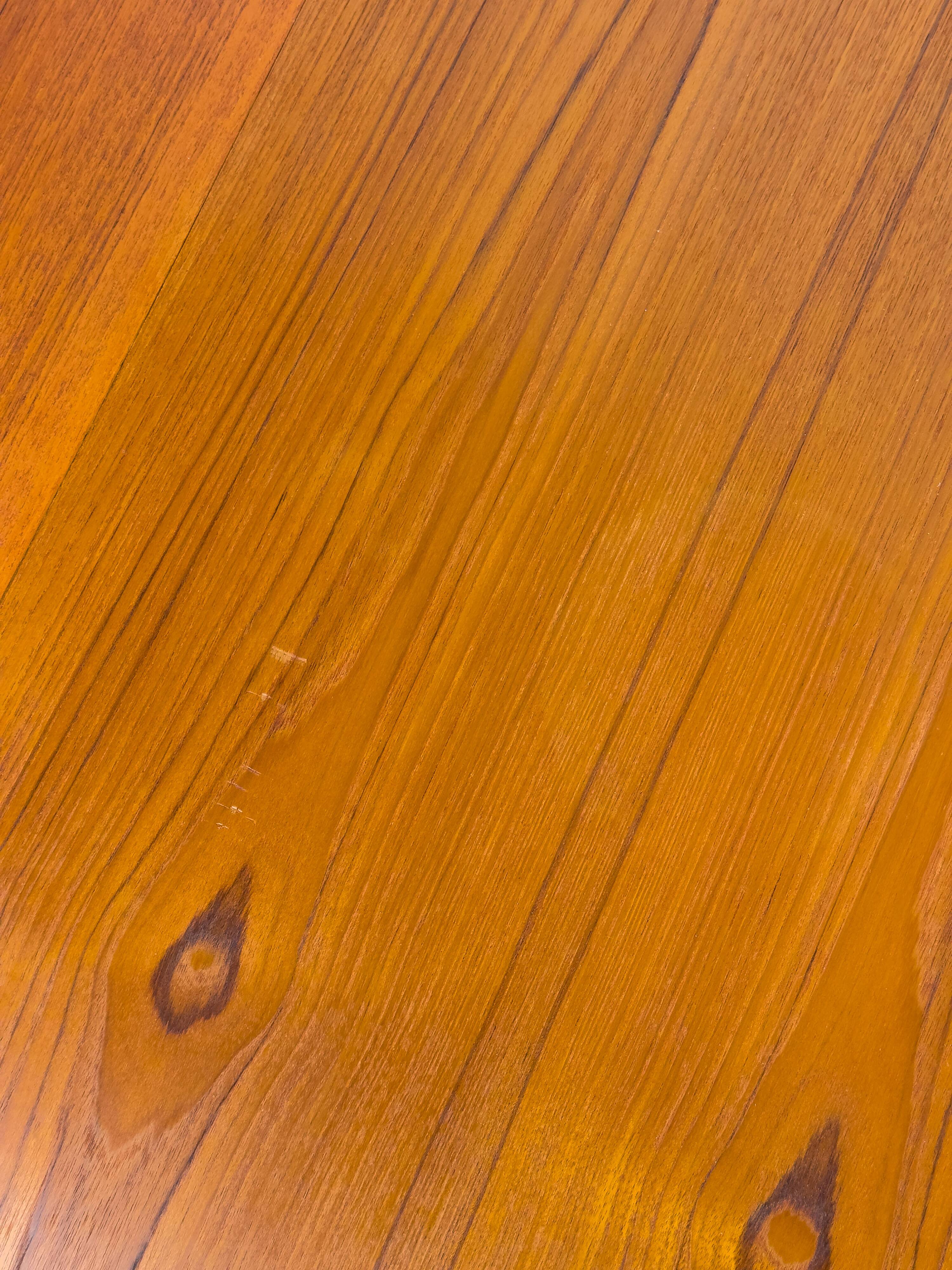 Danish Round Teak Dining Table with Extensions by Gudme Møbelfabrik, 1970s