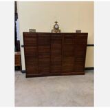 Antique Art Deco roller shutter archive cabinet
