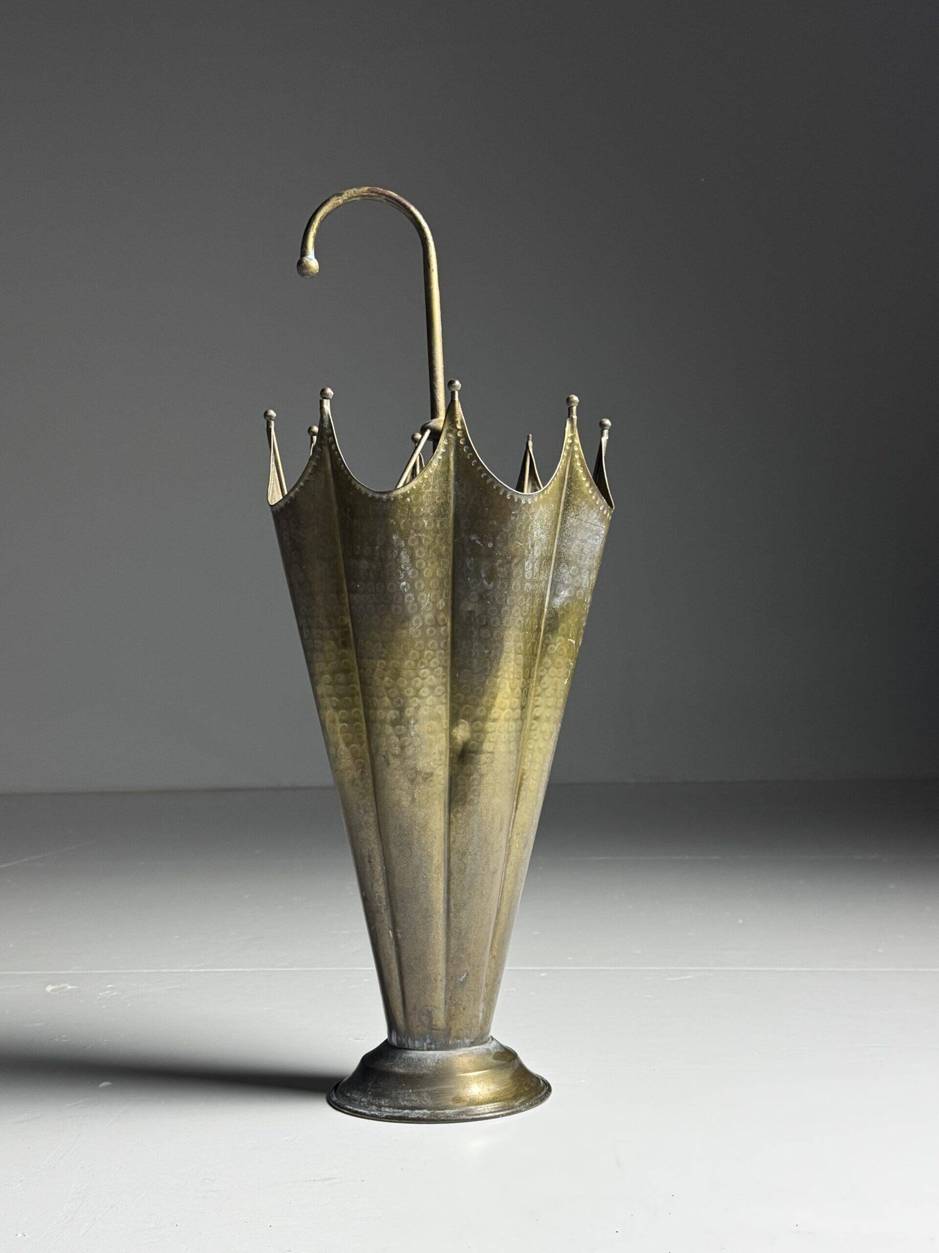Vintage copper umbrella stand