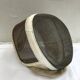 Former pair fencing fencing metal grid, white leather vintage sport