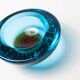 Cendrier Murano bleu orange bulle