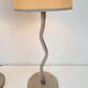 Lampes de table vintage Squiggle Antimon Zigzag d'Ikea, années 1990, ensemble de 2