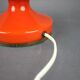 Lampe de table champignon en verre opalin orange tchèque des années 1970