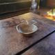 Solid brass ashtray – vintage "apple" design brass ashtray