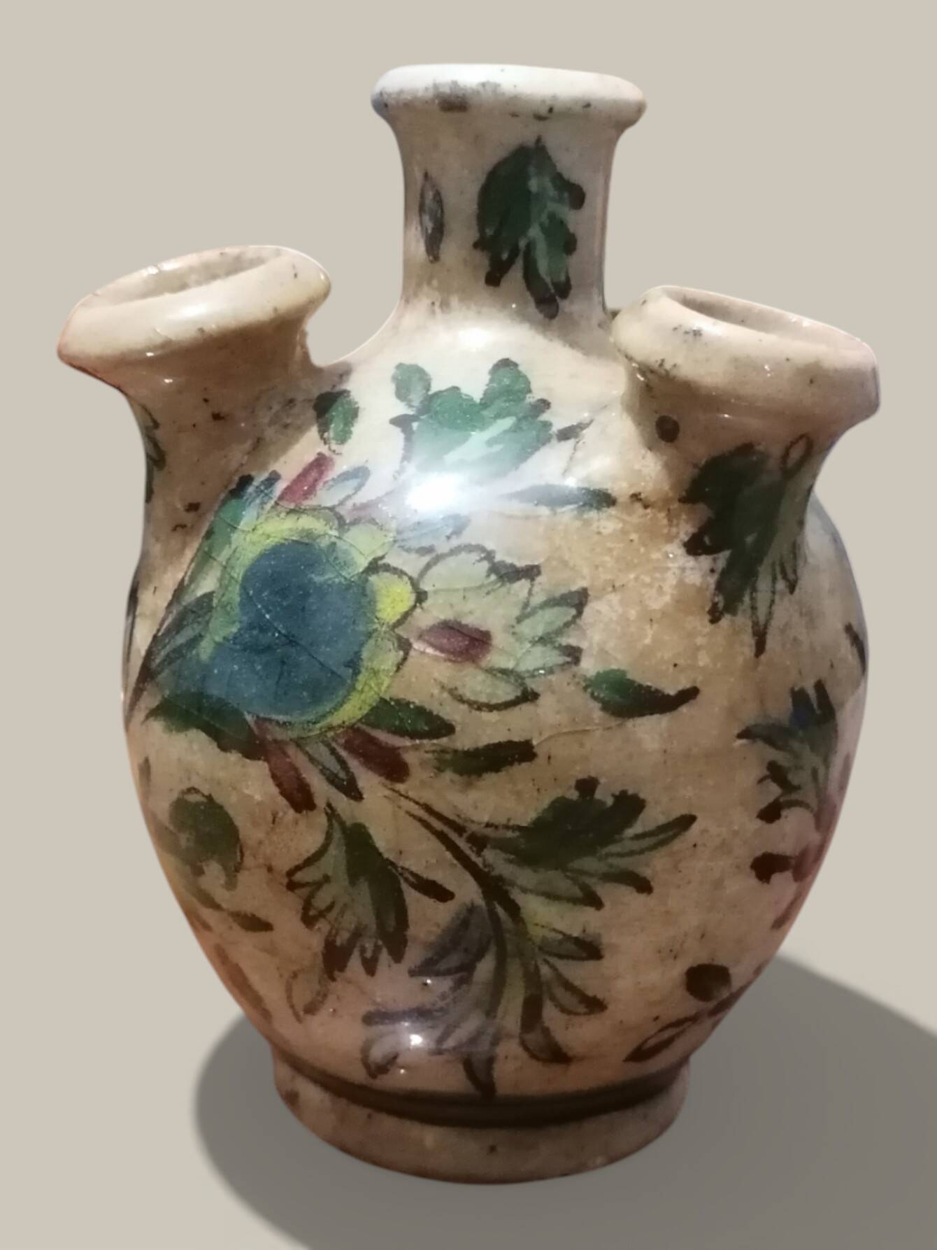 Antique flower vase in Iznik ceramic - Persia (Turkey/Iran) - Period