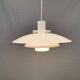 FormLight hanging lamp with multiple layers of shades, a Danish quality product from the 80s.