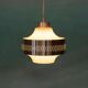 1960s vintage glass pendant light, Swedish pendant.