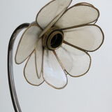 Lampe fleur en laiton et nacre