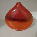 Pair or 2 glass paste vases from the 80s vintage.