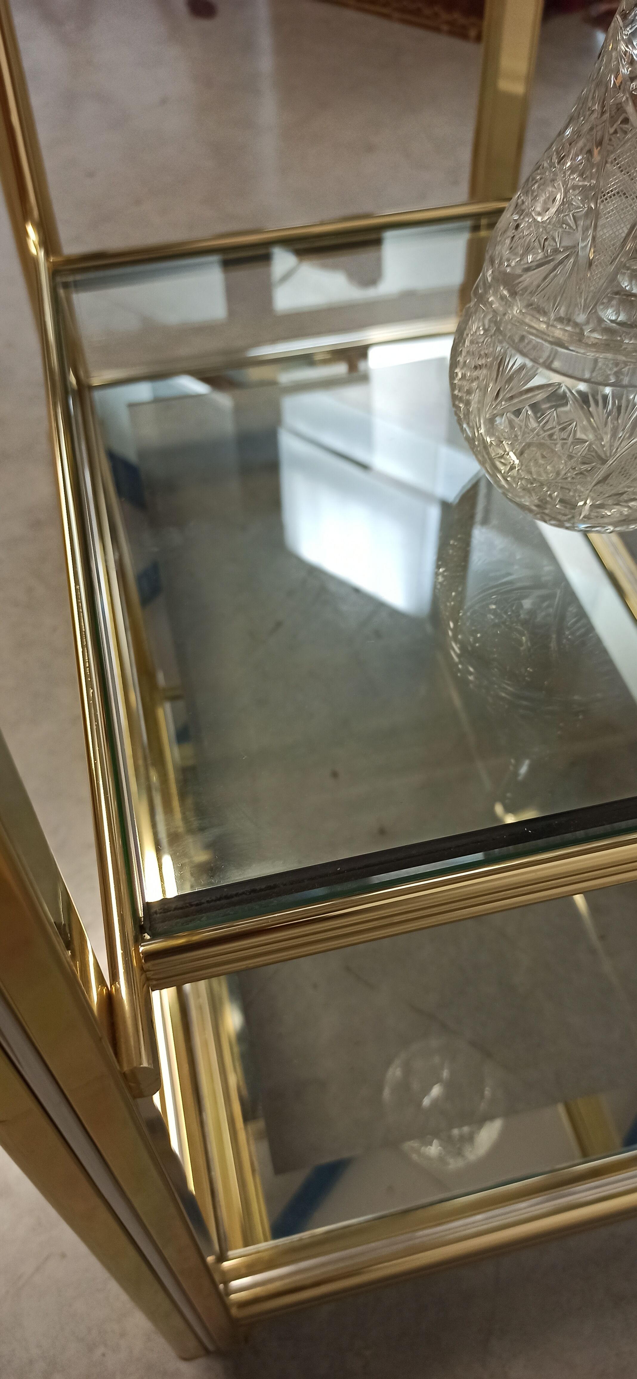 Vintage brass bar service