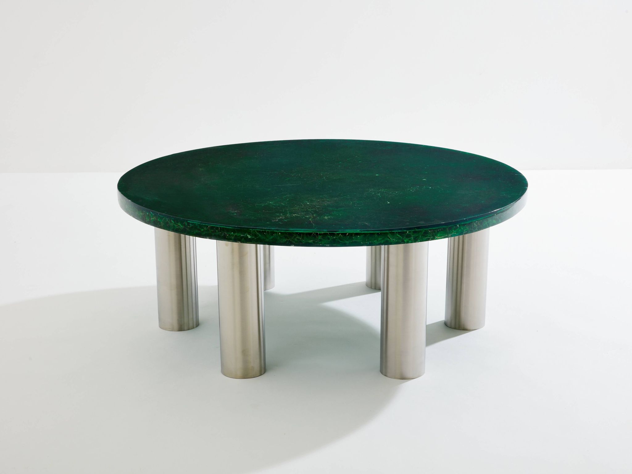 Marie-Claude De Fouquières coffee table fractal resin 1970