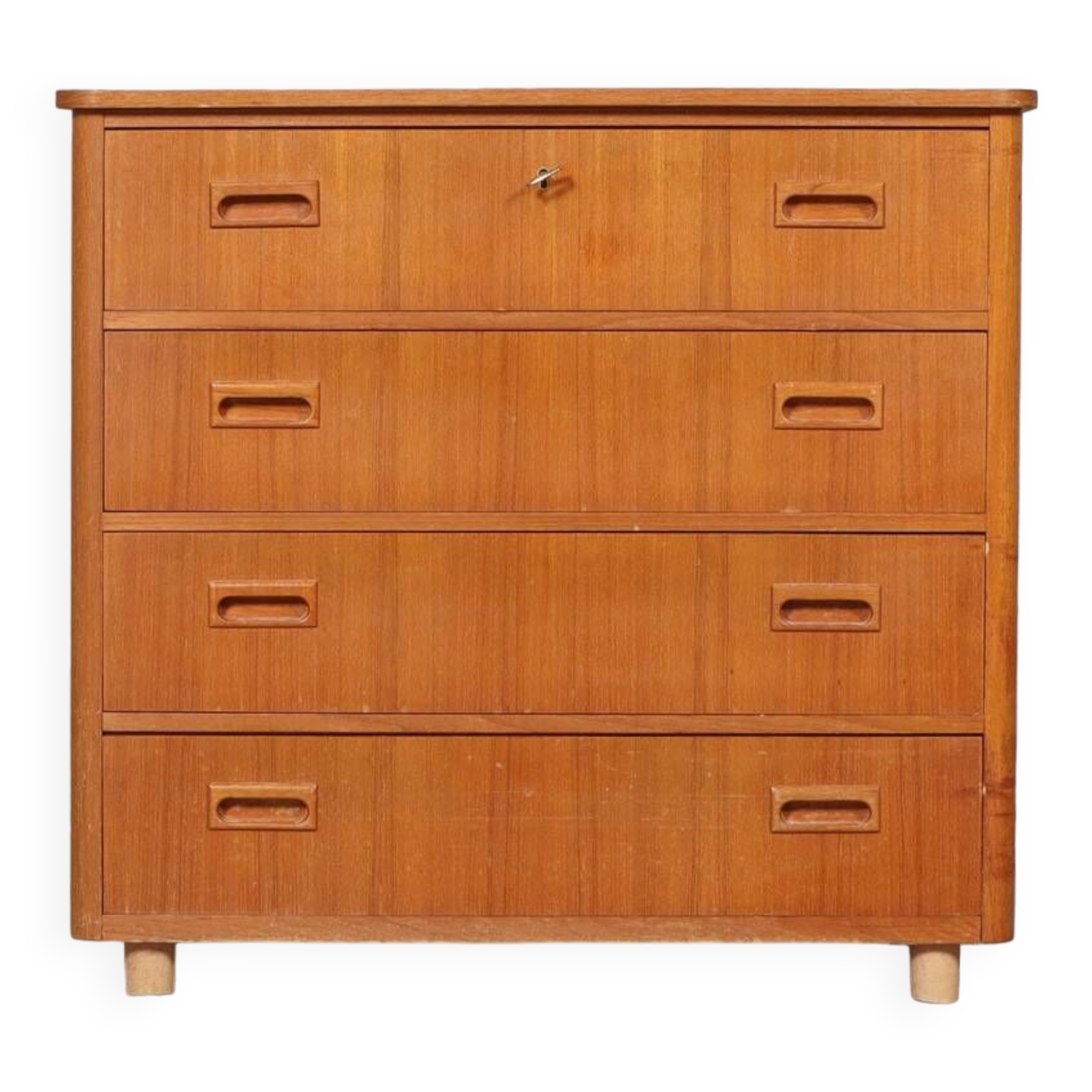 4-drawer chest of drawers in teak 1960 Denmark