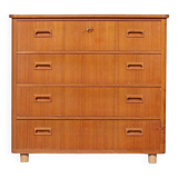4-drawer chest of drawers in teak 1960 Denmark