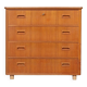 4-drawer chest of drawers in teak 1960 Denmark
