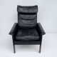 Vintage Retro Danish High Back Armchair Designed by H.Olsen Denmark 1960s