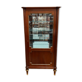 Neoclassical display cabinet by Maurice Hirsch – mahogany, brass and glass